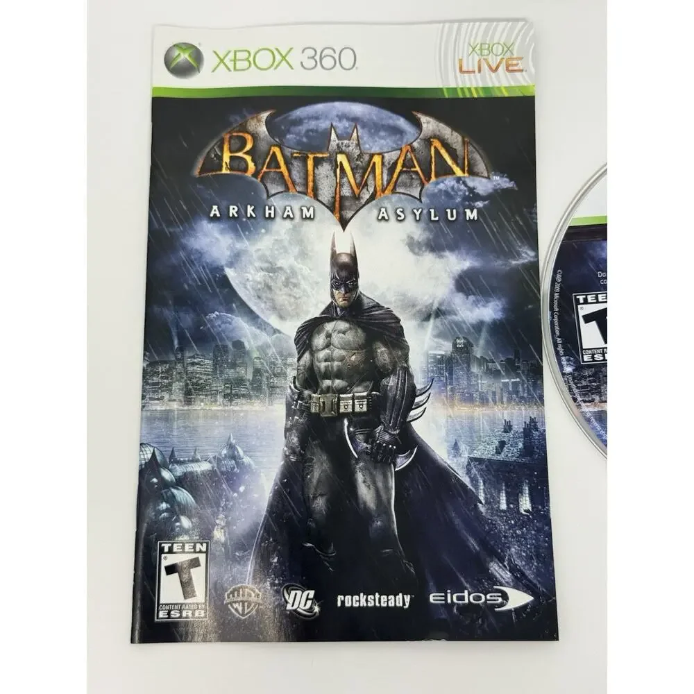 Batman Arkham Bundle Microsoft Xbox 360 2 Game Lot Complete Tested - Picture 5 of 14